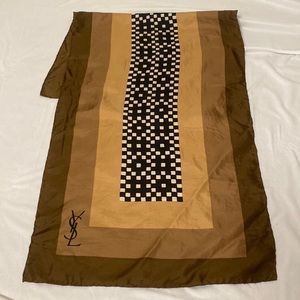 Vintage Yves Saint Laurent Silk Scarf